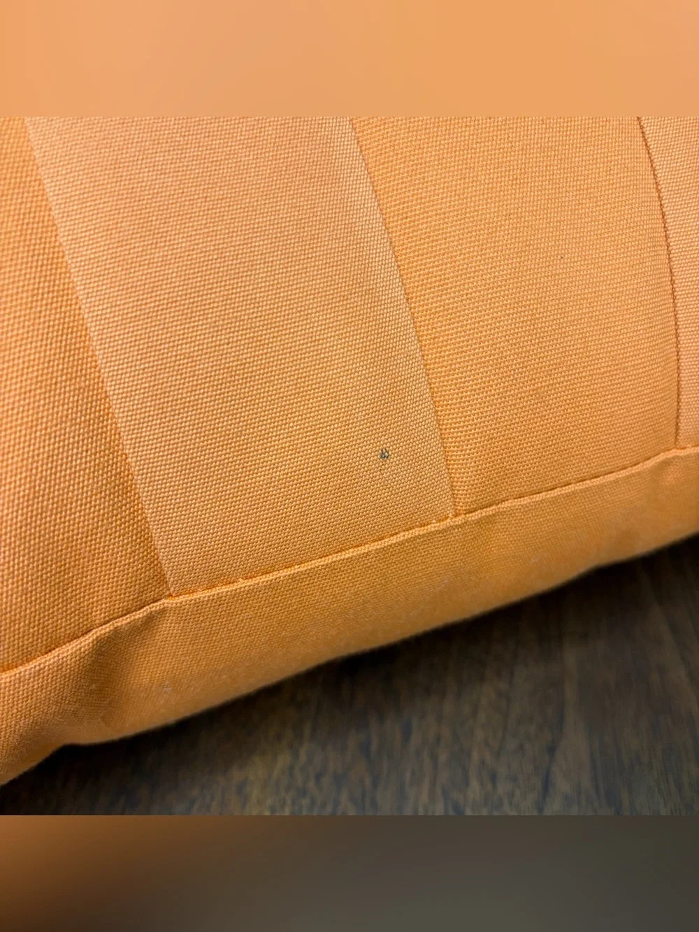 Elaine Smith Basketweave Sunbrella Outdoor Luxury Pillow Tuscan Orange 20 x 20